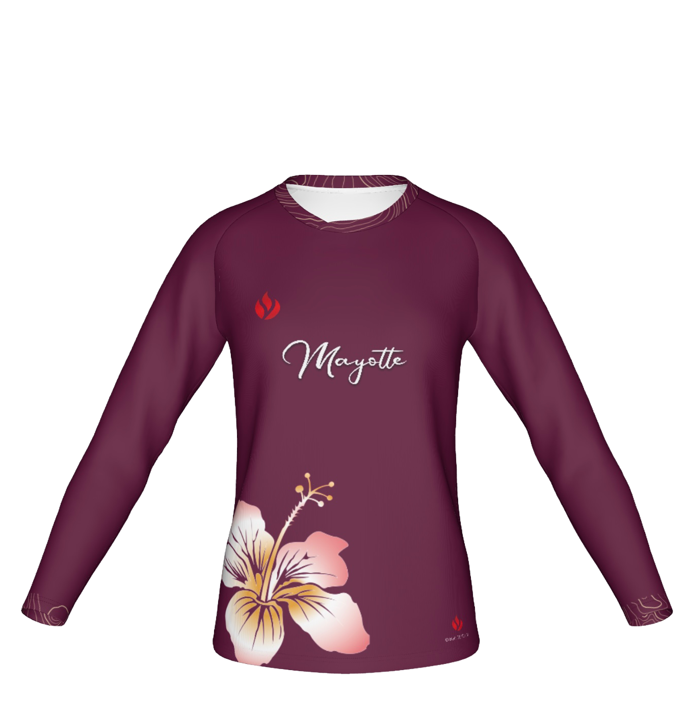 Maillot Tropic Fit Rouge bordeaux