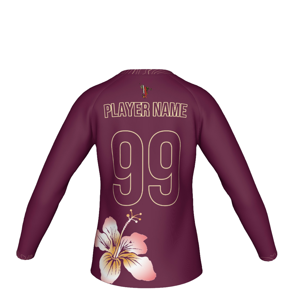 Maillot Tropic Fit Rouge bordeaux