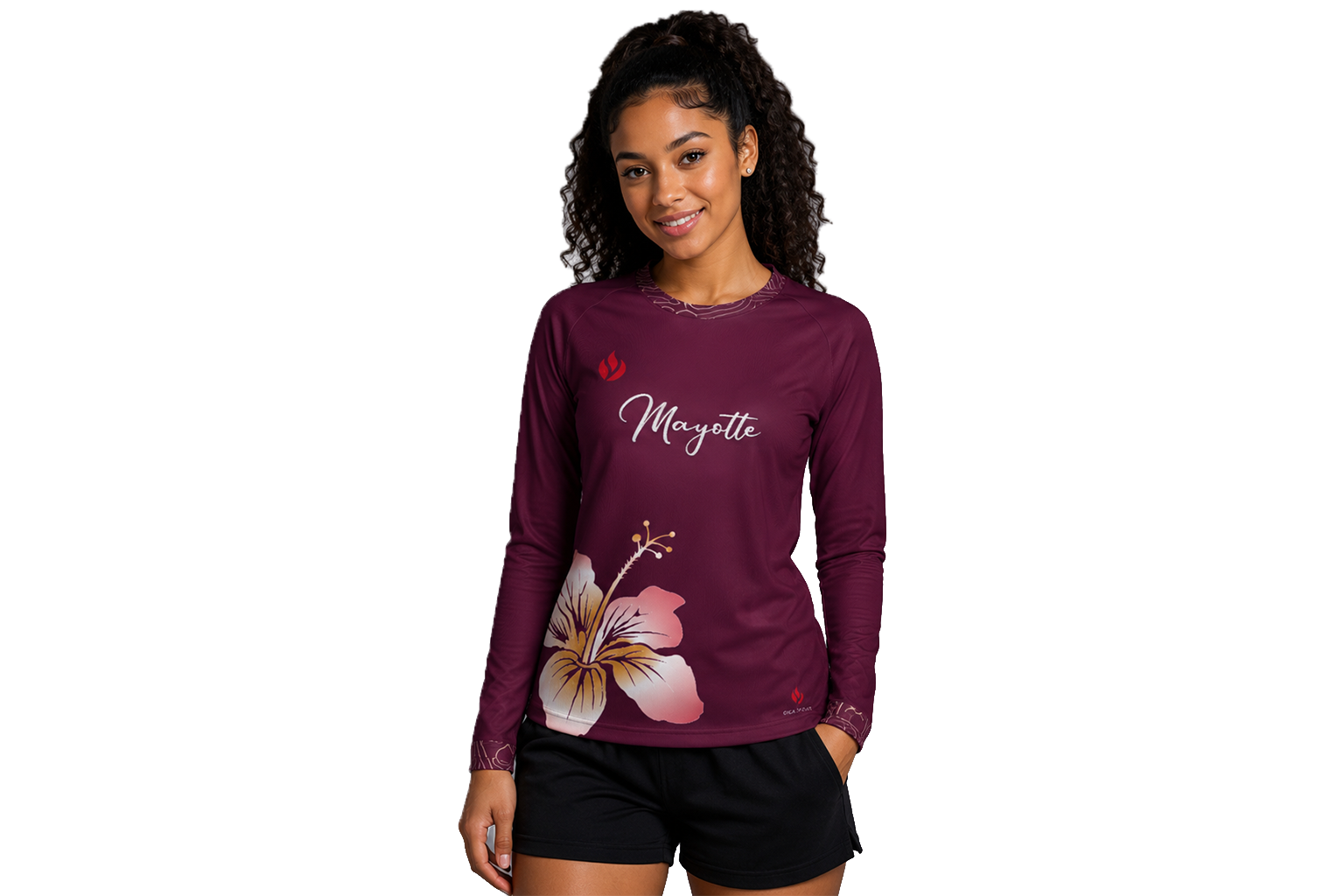 Maillot Tropic Fit Rouge bordeaux