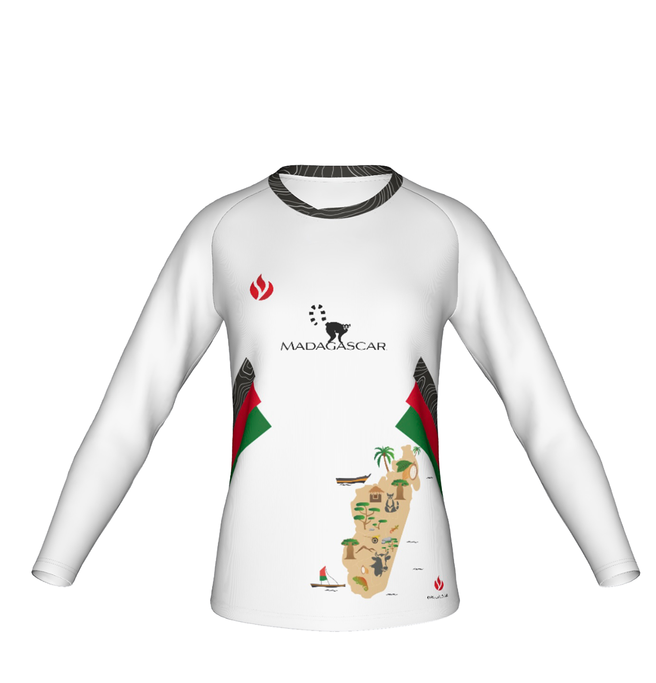 Maillot Madagascar Blanc enfant