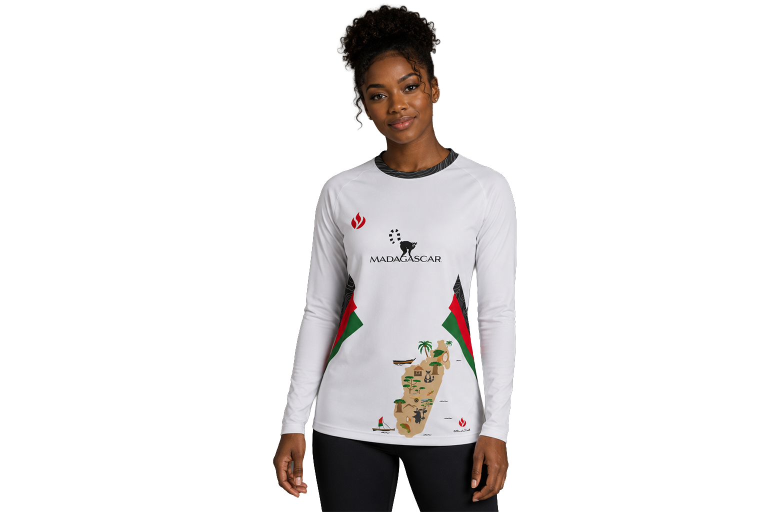 Maillot Madagascar Blanc