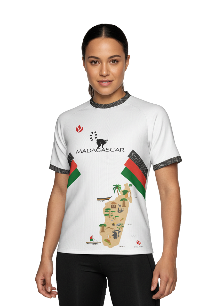 Maillot Madagascar Blanc