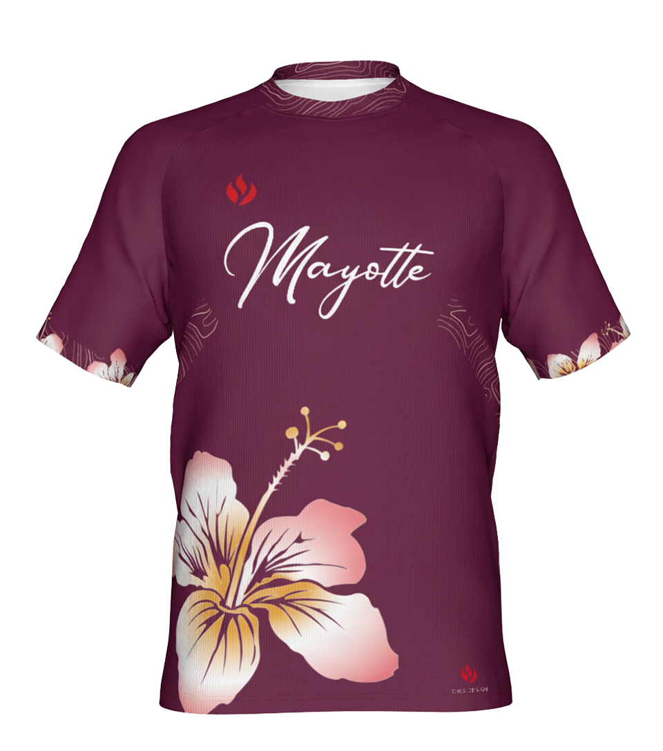 Maillot Tropic Fit Rouge bordeaux enfant