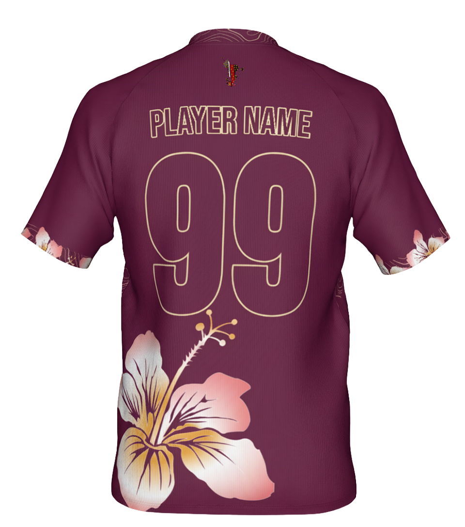 Maillot Tropic Fit Rouge bordeaux enfant