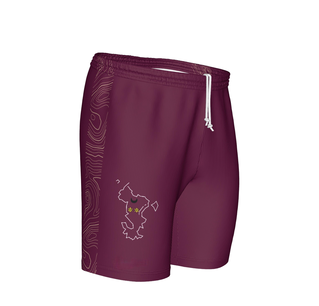 Short Tropic Fit Rouge bordeaux enfant