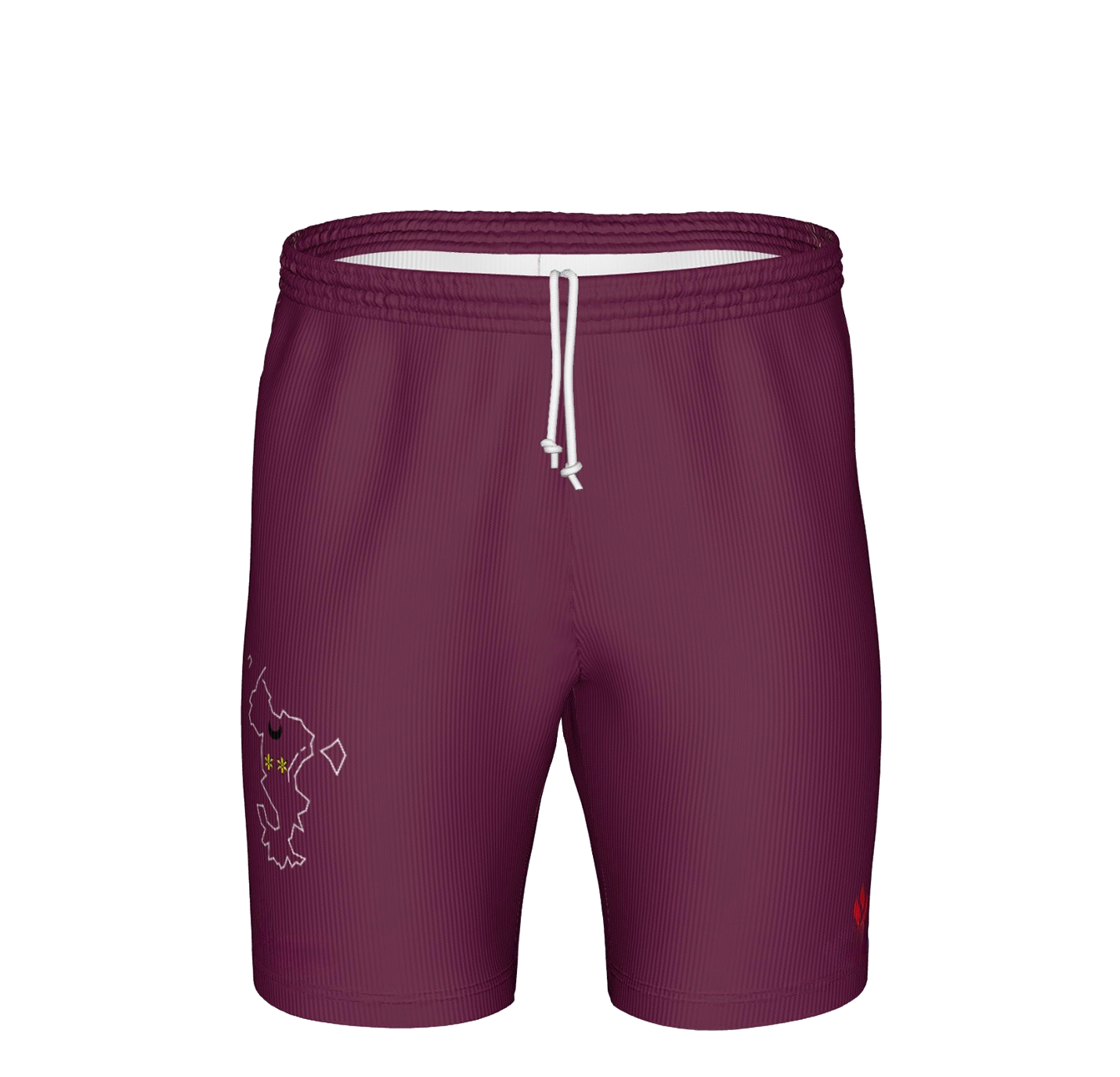 Short Tropic Fit Rouge bordeaux enfant